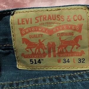 Levi's Blue Slim Straight Jeans